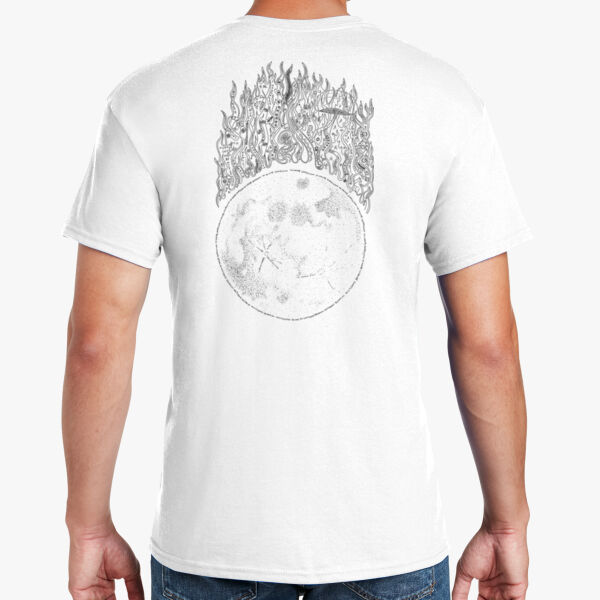 DryBlend ® 50 Cotton/50 Poly T-Shirt w/ Moon on Back Thumbnail