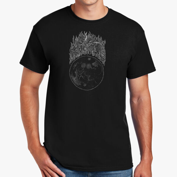 DryBlend ® 50 Cotton/50 Poly T-Shirt w/ Moon on Front ONLY Thumbnail